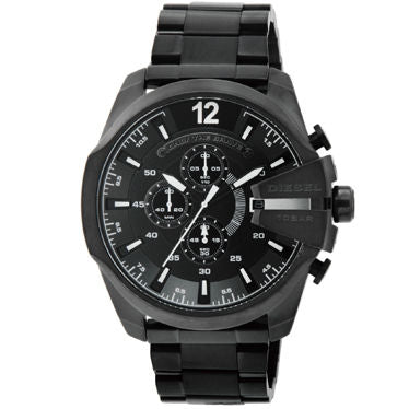  Shop Authentic Diesel Mega Chief Chronograph Black Steel Strap Watch For Men - DZ4283 - Luxxuri
