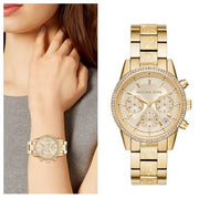  Shop Authentic Michael Kors Ritz Gold Dial Gold Steel Strap Watch for Women - MK6356 - Luxxuri