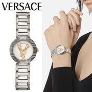  Shop Authentic Versace Virtus Quartz White Dial Silver Steel Strap Watch For Women - VET300621 - Luxxuri