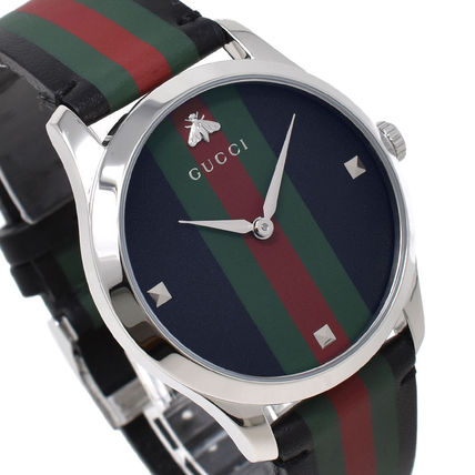  Shop Authentic Gucci G Timeless Quartz Black Dial Multicolored Black Leather Strap Watch For Men - YA1264079 - Luxxuri