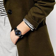  Shop Authentic Marc Jacobs Baker Navy Blue Dial Navy Blue Leather Strap Watch for Women - MBM1329 - Luxxuri