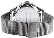  Shop Authentic Tommy Hilfiger Spencer Skeleton Black Dial Silver Mesh Bracelet Watch for Men - 1791643 - Luxxuri