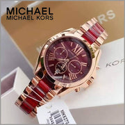  Shop Authentic Michael Kors Bradshaw Burgundy Dial Two Tone Steel Strap Watch for Women - MK6270 - Luxxuri