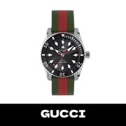  Shop Authentic Gucci Dive Automatic Black Dial Two Tone Rubber Strap Watch for Men - YA136349 - Luxxuri