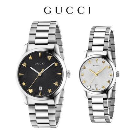  Shop Authentic Gucci G Timeless Black Dial Silver Steel Strap Watch For Women - YA1264029A - Luxxuri