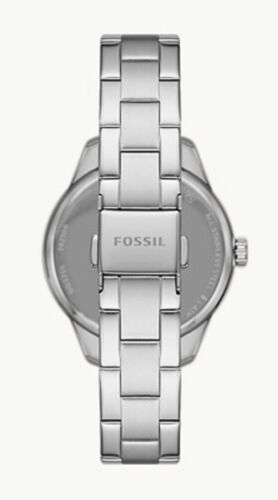  Shop Authentic Fossil Rye Automatic Skeleton Silver Dial Silver Steel Strap Watch for Women - BQ3753 - Luxxuri