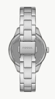  Shop Authentic Fossil Rye Automatic Skeleton Silver Dial Silver Steel Strap Watch for Women - BQ3753 - Luxxuri