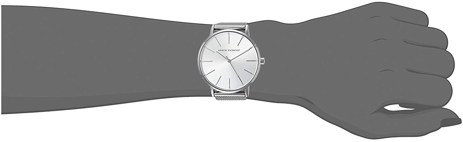  Shop Authentic Armani Exchange Lola Analog Silver Dial Silver Mesh Strap Watch For Women - AX5535 - Luxxuri