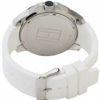 Shop Authentic Tommy Hilfiger Sport Black Dial White Rubber Strap Watch for Men - 1790986 - Luxxuri