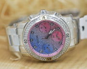  Shop Authentic Guess Confetti Multicolored Dial Silver Steel Strap Watch For Women - W0774L1 - Luxxuri