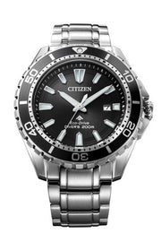  Shop Authentic Citizen Promaster Diver Chronograph Black Dial Silver Steel Strap Watch For Men - BN0190-82E - Luxxuri