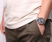  Shop Authentic Tommy Hilfiger Evan Grey Dial Silver Mesh Bracelet Watch for Men - 1710396 - Luxxuri