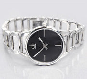  Shop Authentic Calvin Klein Stately Black Dial Silver Steel Strap Watch for Women - K3G23121 - Luxxuri