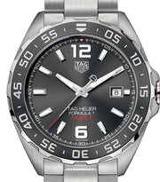  Shop Authentic Tag Heuer Formula 1 Calibre 5 Chronograph Anthracite Dial Silver Steel Strap Watch for Men - WAZ2011.BA0842 - Luxxuri