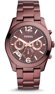  Shop Authentic Fossil Perfect Boyfriend Multifunction Maroon Dial Maroon Steel Strap Watch for Women - ES4110 - Luxxuri