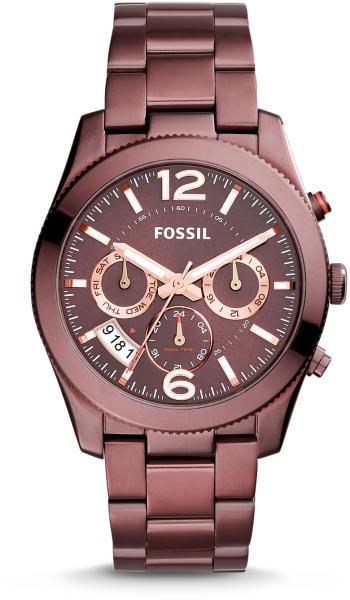  Shop Authentic Fossil Perfect Boyfriend Multifunction Maroon Dial Maroon Steel Strap Watch for Women - ES4110 - Luxxuri