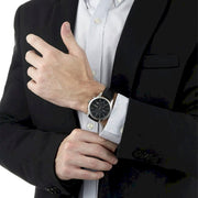  Shop Authentic Hugo Boss Jet Black Dial Black Leather Strap Watch for Men - 1513279 - Luxxuri