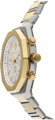  Shop Authentic Maserati Stile Chronograph White Dial Two Tone Steel Strap Watch For Men - R8873642009 - Luxxuri