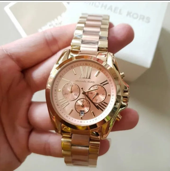  Shop Authentic Michael Kors Bradshaw Gold Dial Two Tone Steel Strap Watch for Women - MK6359 - Luxxuri
