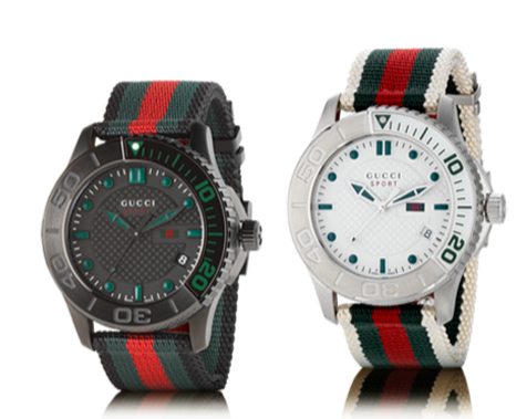  Shop Authentic Gucci G Timeless Sport Black Dial Two Tone NATO Strap Watch For Men - YA126229 - Luxxuri