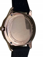  Shop Authentic Michael Kors Runway Quartz Black Dial Black Silicone Strap Watch For Women - MK6852 - Luxxuri