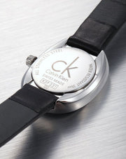  Shop Authentic Calvin Klein Incentive Black Dial Black Rubber Strap Watch for Women - K3P231C1 - Luxxuri