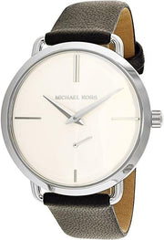  Shop Authentic Michael Kors Portia Quartz White Dial Black Leather Strap Watch For Women - MK2658 - Luxxuri