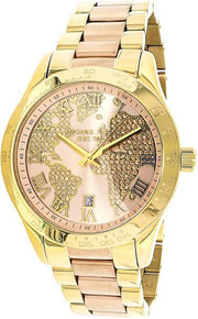  Shop Authentic Michael Kors Layton Rose Gold Dial Gold Stainless Steel Strap Watch for Women - MK6476 - Luxxuri