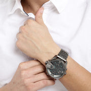  Shop Authentic Diesel Uber Chief Black Dial Grey Stainless Steel Strap Watch For Men - DZ7372 - Luxxuri