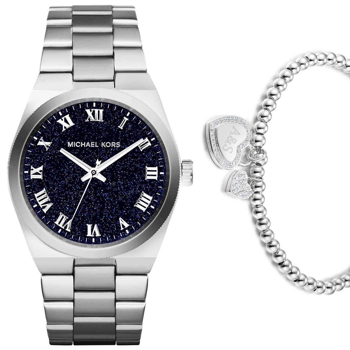  Shop Authentic Michael Kors Channing Midnight Blue Dial Silver Steel Strap Watch for Women - MK6113 - Luxxuri