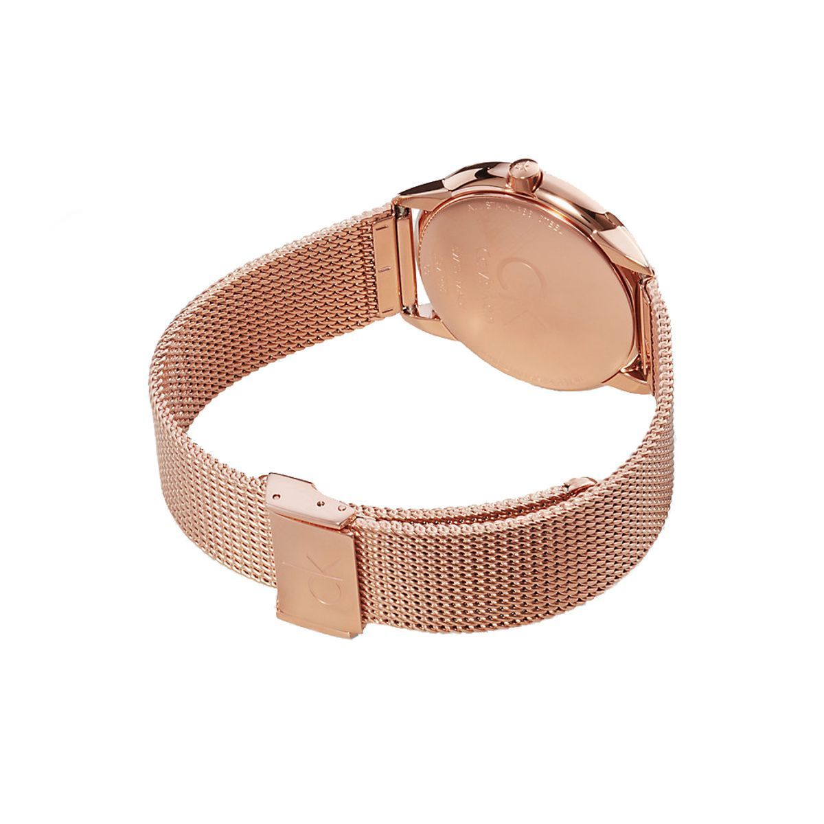  Shop Authentic Calvin Klein Minimal Black Dial Rose Gold Mesh Bracelet Watch for Men - K3M2162Y - Luxxuri