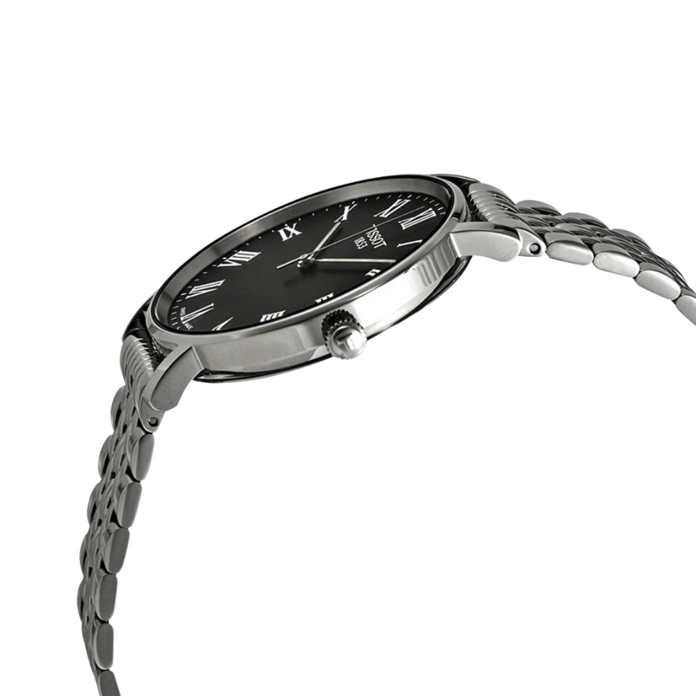  Shop Authentic Tissot Everytime Large Black Dial Silver Mesh Bracelet Watch For Men - T109.610.11.077.00 - Luxxuri