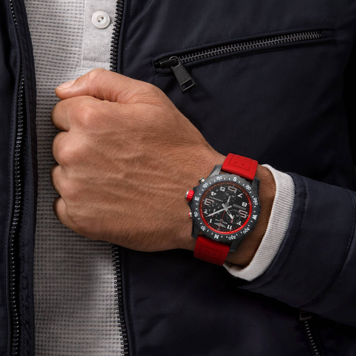  Shop Authentic Breitling Endurance Pro Black Dial Red Rubber Strap Watch for Men - X82310D91B1S1 - Luxxuri