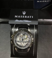  Shop Authentic Maserati Automatic Black Dial Black Leather Strap Watch For Men - R8821119007 - Luxxuri