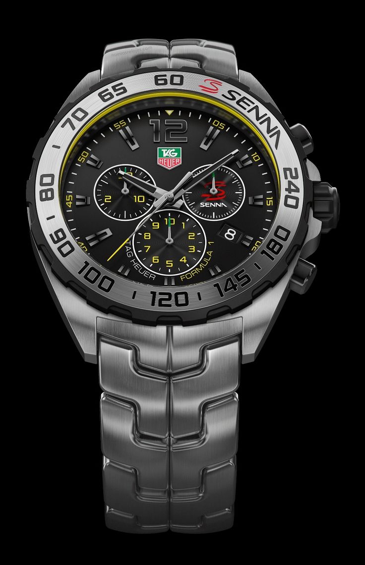  Shop Authentic Tag Heuer Formula 1 Senna Limited Edition Chronograph Black Dial Silver Steel Strap Watch for Men - CAZ1013.BA0883 - Luxxuri