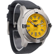  Shop Authentic Breitling Avenger Automatic 45 Seawolf Yellow Dial Black Nylon Strap Watch for Men - A17319101I1X1 - Luxxuri