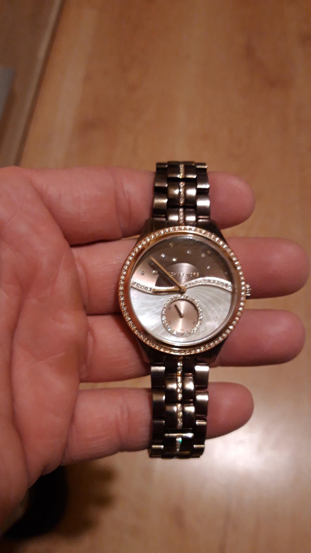  Shop Authentic Michael Kors Lauryn Rose Gold Dial Brown Steel Strap Watch for Women - MK3757 - Luxxuri
