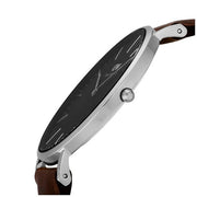  Shop Authentic Daniel Wellington Classic Bristol Black Dial Brown Leather Strap Watch For Men - DW00100131 - Luxxuri