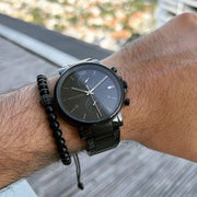  Shop Authentic Tommy Hilfiger Daniel Black Dial Black Steel Strap Watch for Men - 1710414 - Luxxuri