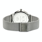  Shop Authentic Armani Exchange Cayde Chronograph Black Dial Silver Mesh Strap Watch For Men - AX2714 - Luxxuri
