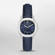  Shop Authentic Burberry The Britain Blue Dial Blue Leather Strap Watch for Women - BBY1716 - Luxxuri