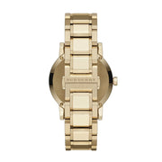  Shop Authentic Burberry The City Gold Dial Gold Steel Strap Watch for Women - BU9033 - Luxxuri