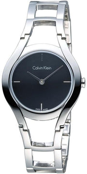  Shop Authentic Calvin Klein Class Black Dial Silver Steel Strap Watch for Women - K6R23121 - Luxxuri