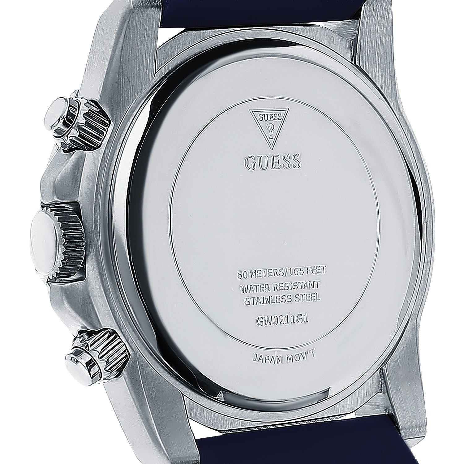  Shop Authentic Guess Commander Blue Dial Blue Rubber Strap Watch for Men - GW0211G1 - Luxxuri