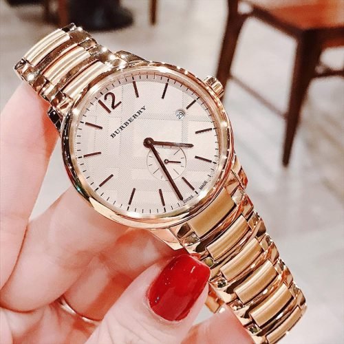  Shop Authentic Burberry The Classic Rose Gold Dial Rose Gold Steel Strap Watch for Men - BU10013 - Luxxuri