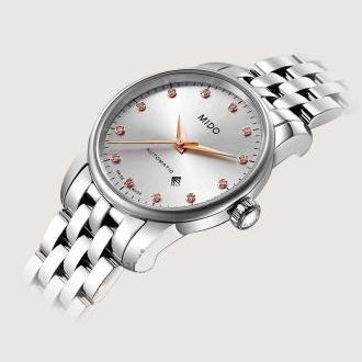  Shop Authentic Mido Baroncelli III Automatic Silver Dial Silver Steel Strap Watch For Women - M7600.4.21.1 - Luxxuri
