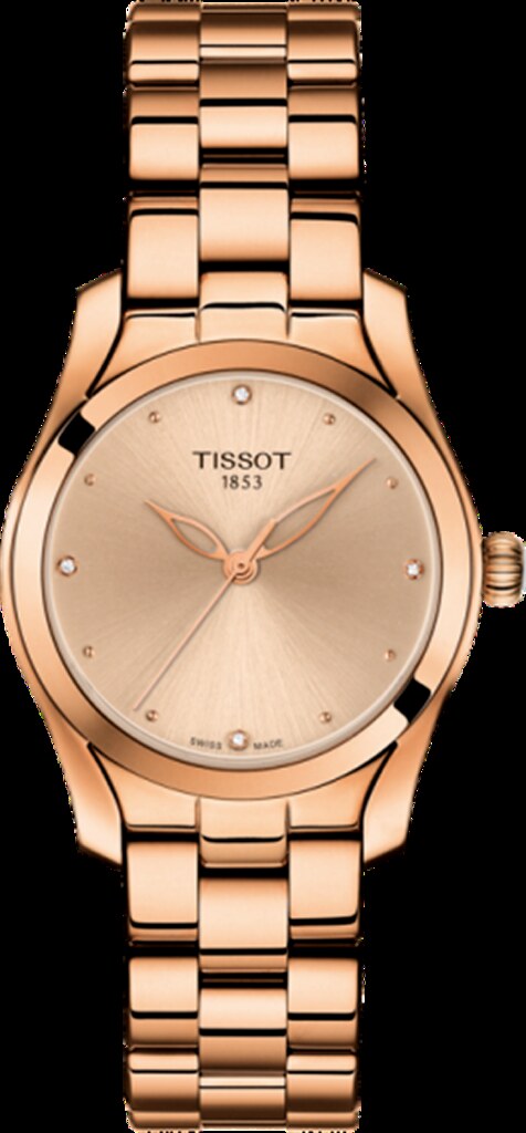  Shop Authentic Tissot T Wave Rose Gold Dial Rose Gold Steel Strap Watch For Women - T112.210.33.456.00 - Luxxuri