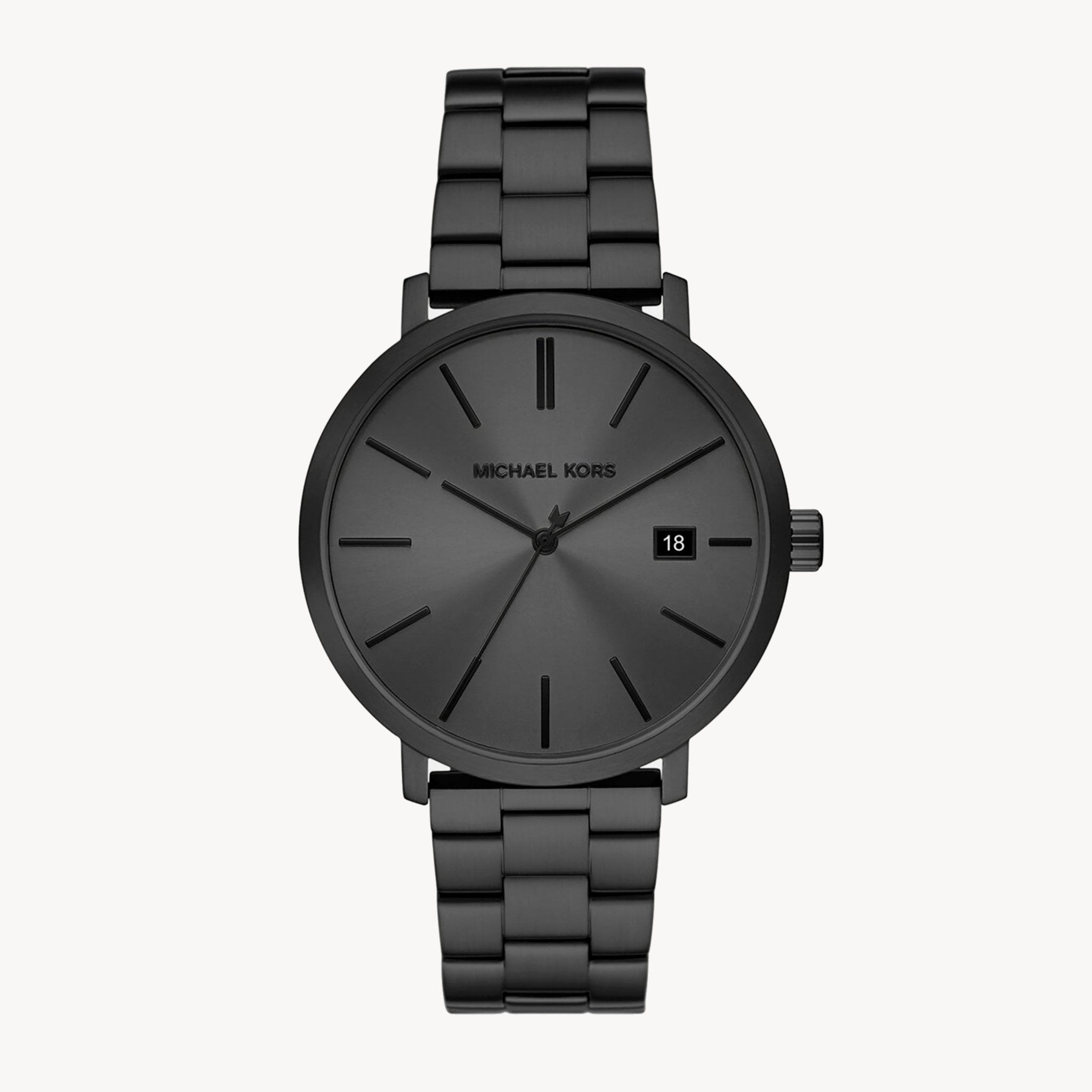  Shop Authentic Michael Kors Blake Three-Hand Black Dial Black Steel Strap Watch for Men - MK9135 - Luxxuri