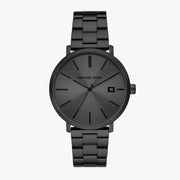  Shop Authentic Michael Kors Blake Three-Hand Black Dial Black Steel Strap Watch for Men - MK9135 - Luxxuri