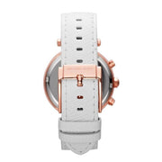  Shop Authentic Michael Kors Parker White Diamonds Dial White Leather Strap Watch for Women - MK2281 - Luxxuri